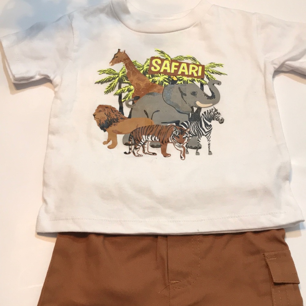 NWOT Mick Mack 6-9 Mo. 3 Piece Safari Set HP 7/20! - Picture 4 of 5